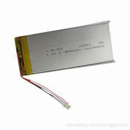 3.7V/1,900mAh Lithium-ion Battery for GPS Tracker and DPF with 3.7V Nominal Voltage